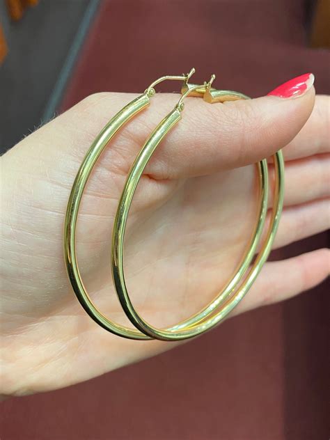 genuine gold hoop